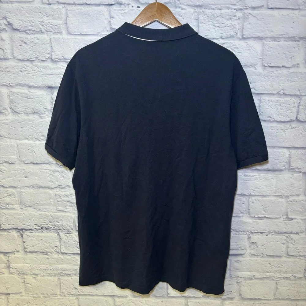 LACOSTE Mens Polo Shirt Size 8 3XL Navy Blue Cotton Quiet Luxury Golf Career - Picture 8 of 12